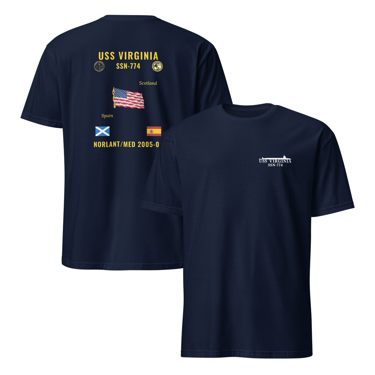 USS Virginia (SSN-774) 2005-06 NORLANT/Med Cruise Shirt