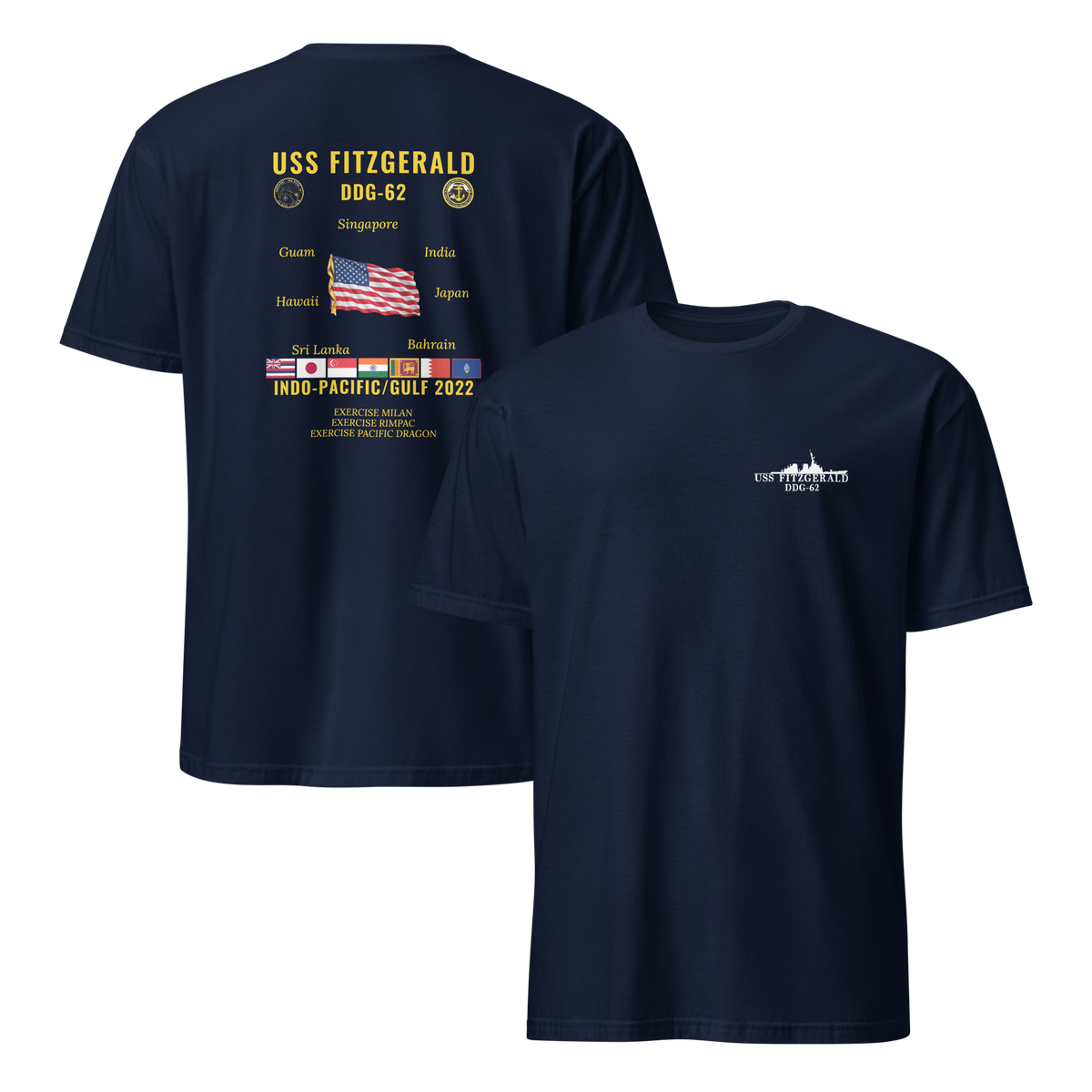 USS Fitzgerald (DDG-62) 2022 Indo-pacific/Gulf Cruise Shirt