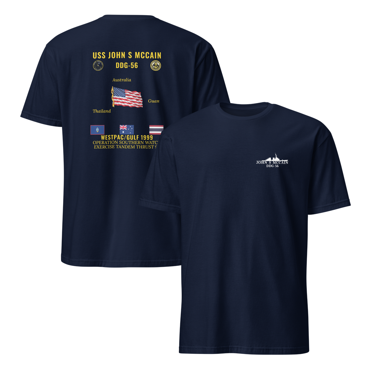 USS John S McCain (DDG-56) 1999 WestPac/Gulf Cruise Shirt