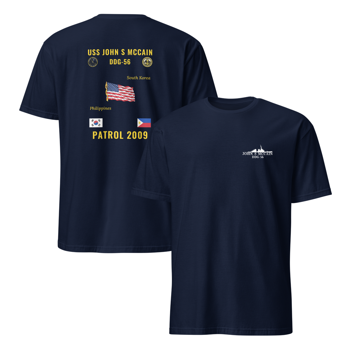 USS John S McCain (DDG-56) 2009 Patrol Cruise Shirt