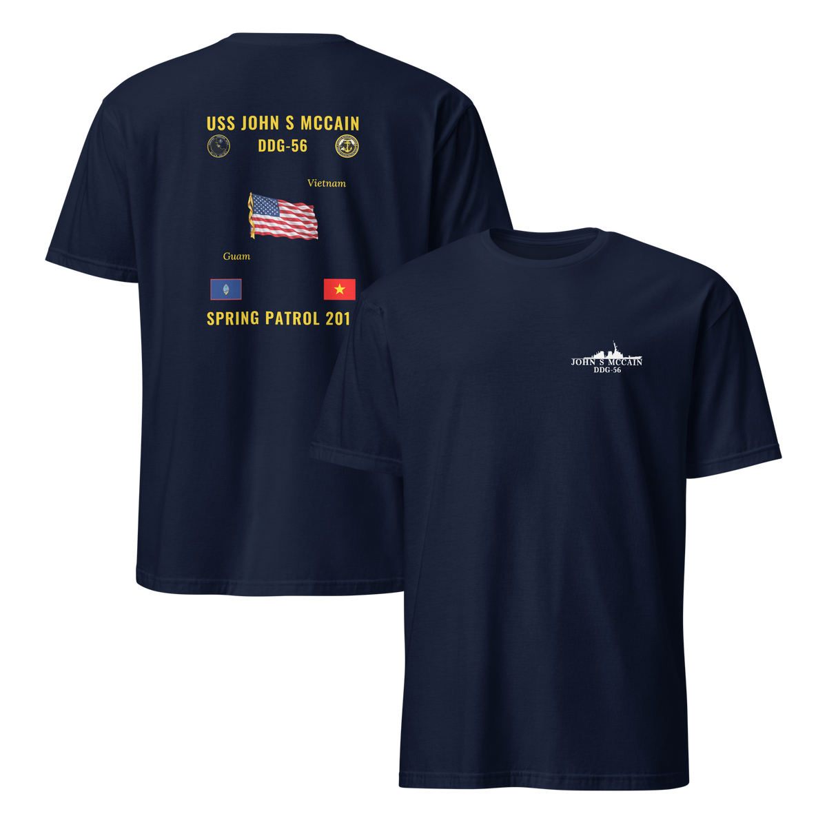 USS John S McCain (DDG-56) 2014 Spring Patrol Cruise Shirt