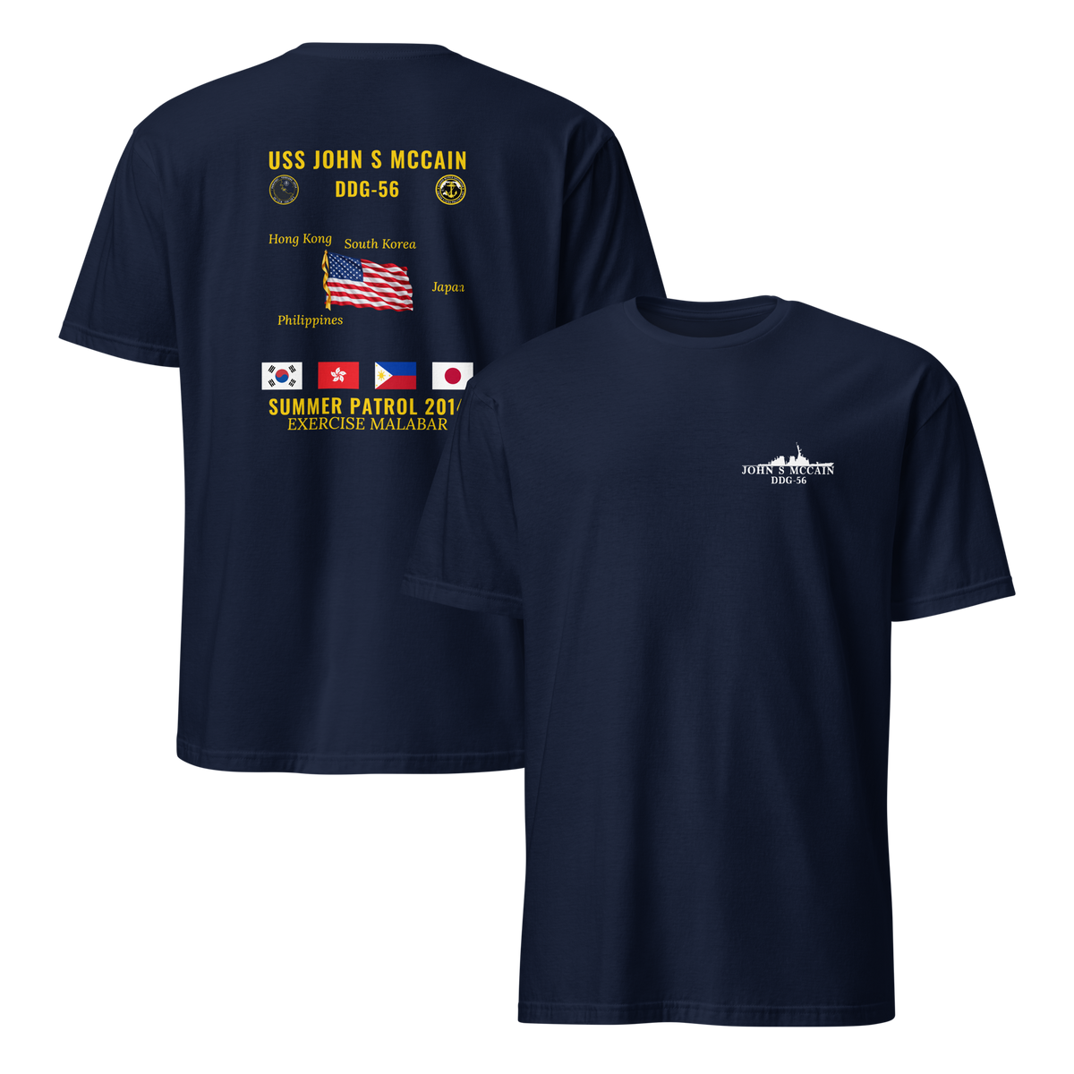 USS John S McCain (DDG-56) 2014 Summer Patrol Cruise Shirt