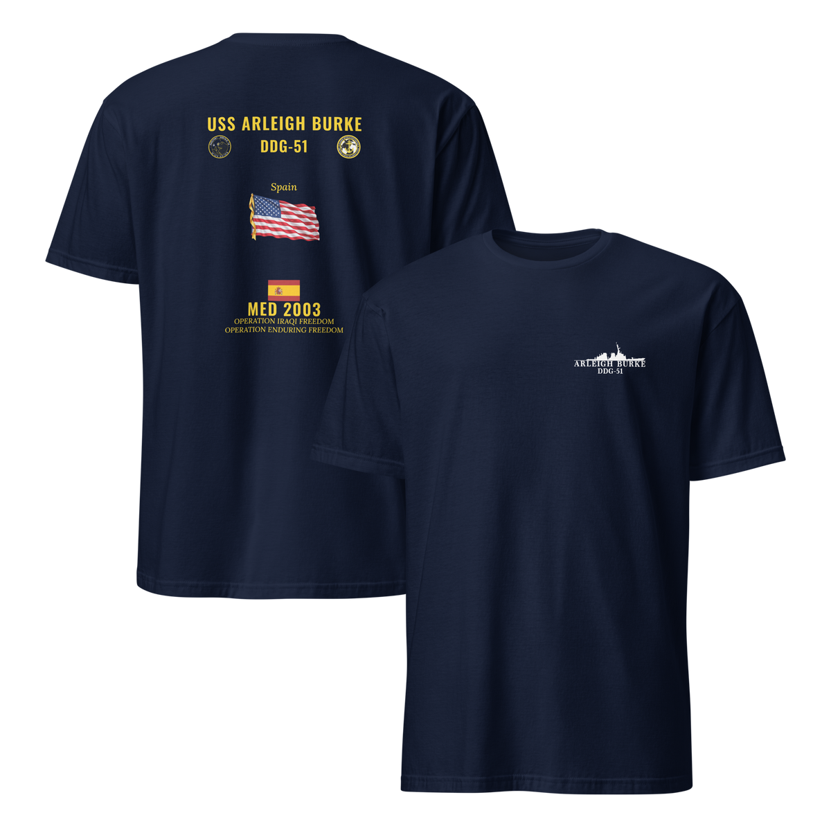 USS Arleigh Burke (DDG-51) 2003 Med Cruise Shirt