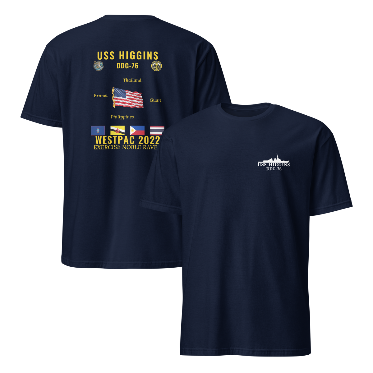 USS Higgins (DDG-76) 2022 WestPac Cruise Shirt