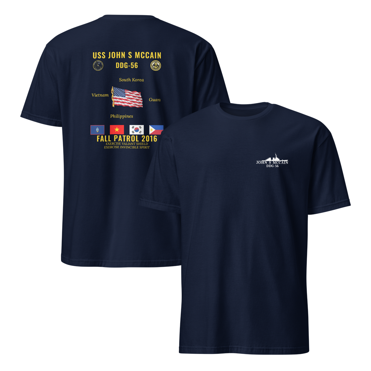 USS John S McCain (DDG-56) 2016 Fall Patrol Cruise Shirt