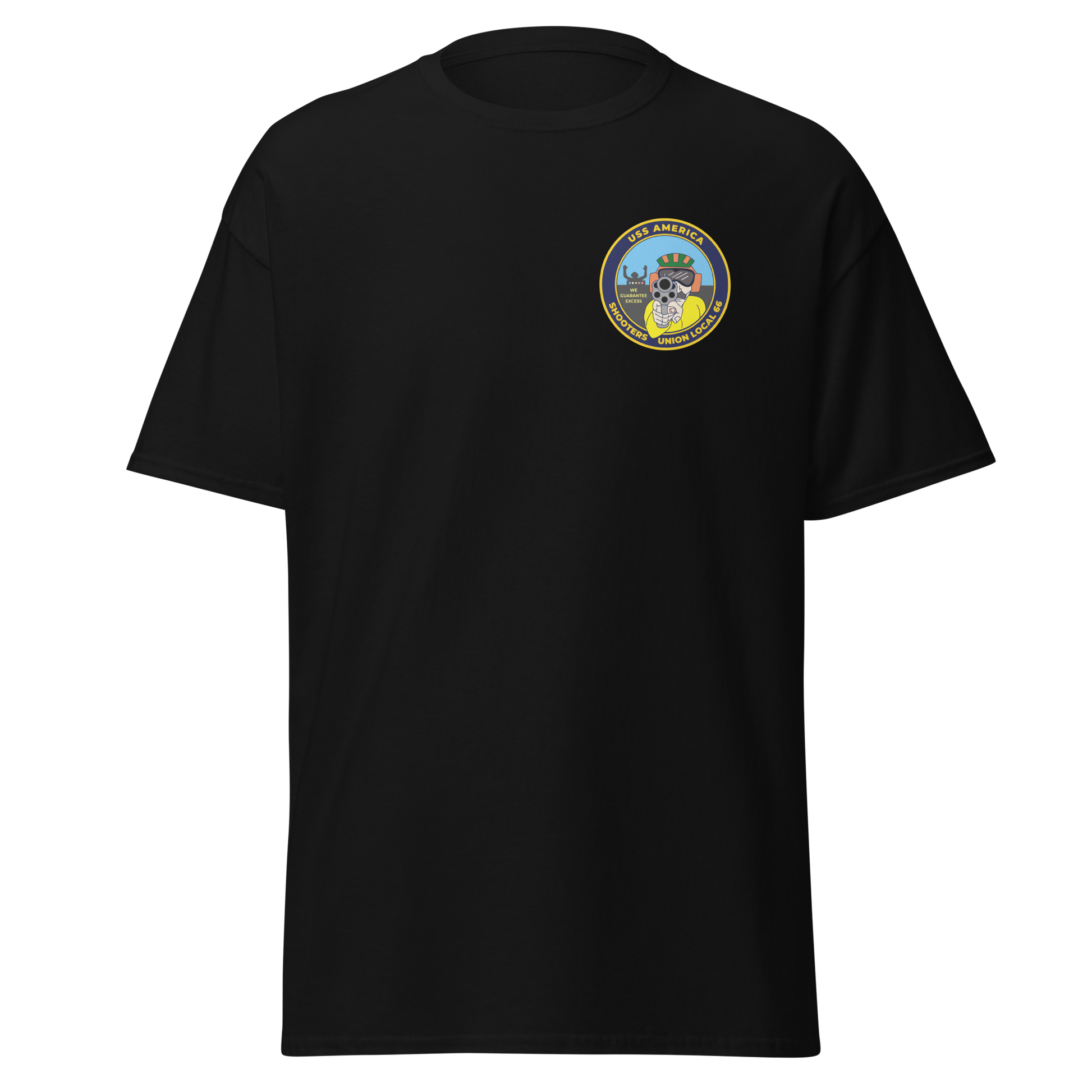 USS America (CV-66) Shooters Union Local 66 T-Shirt