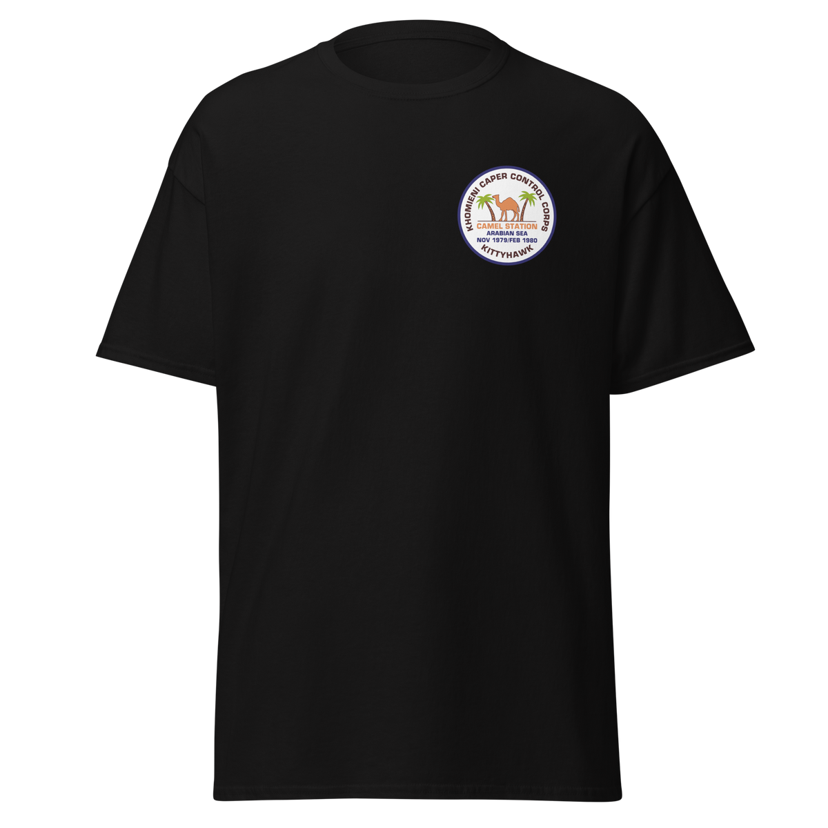 USS Kitty Hawk (CV-63) Khomieni Caper Control Corps '79-'80 T-Shirt