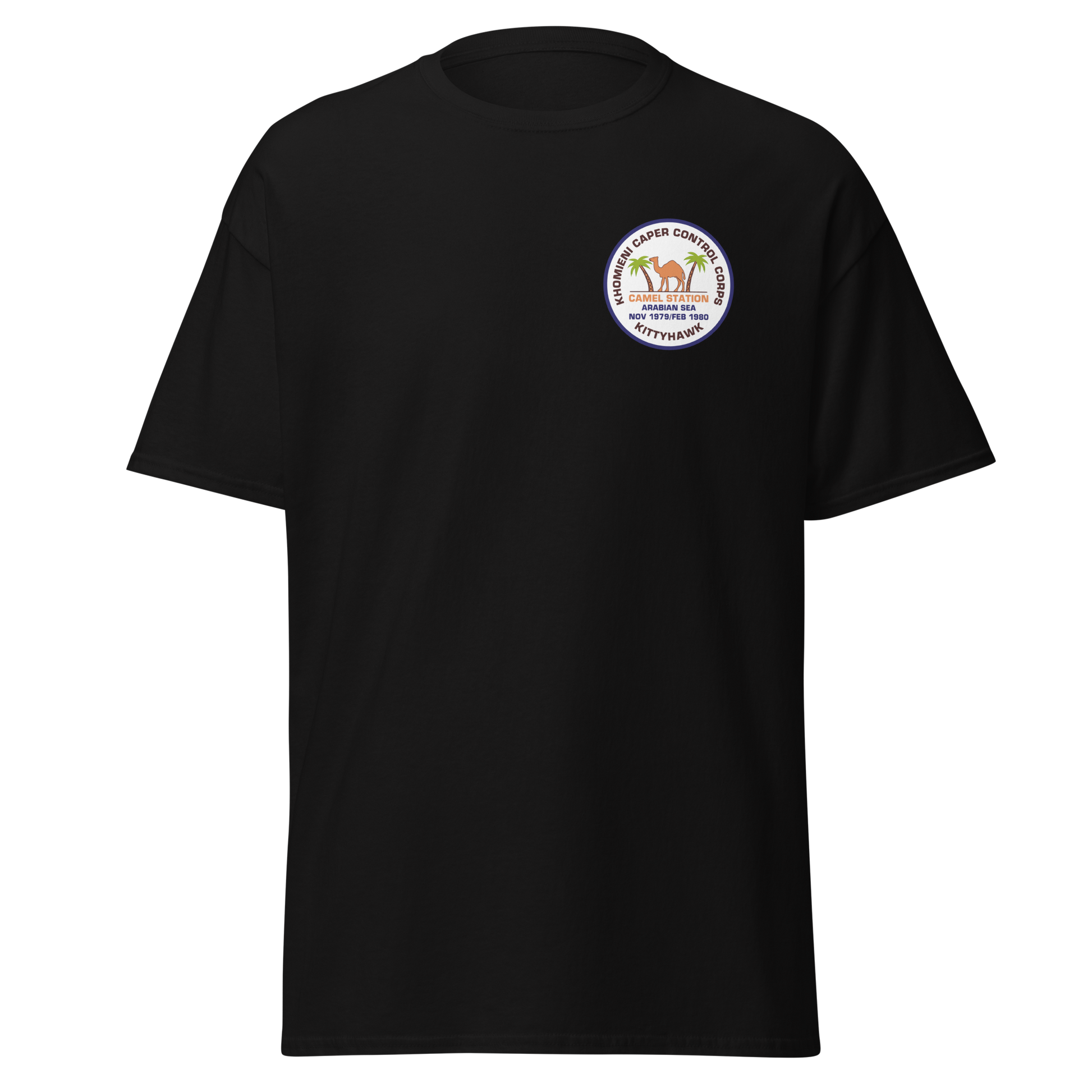USS Kitty Hawk (CV-63) Khomieni Caper Control Corps '79-'80 T-Shirt
