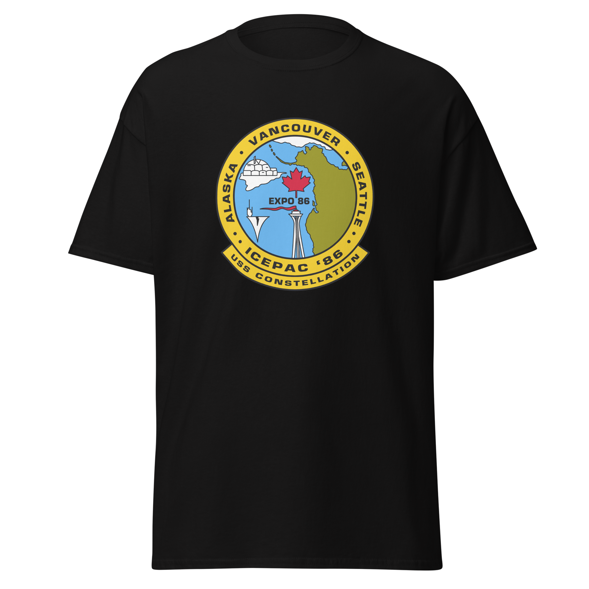 USS Constellation (CV-64) ICEPAC '86 T-Shirt