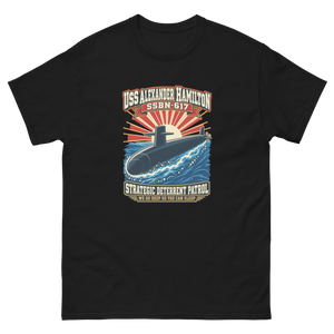 USS Alexander Hamilton (SSBN-617) Deterrent Patrol Shirt - Retro