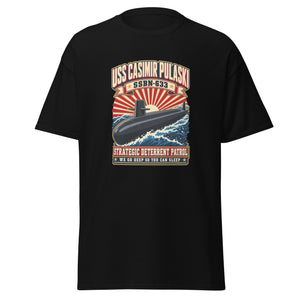 USS Casimir Pulaski (SSBN-633) Deterrent Patrol Shirt - Retro