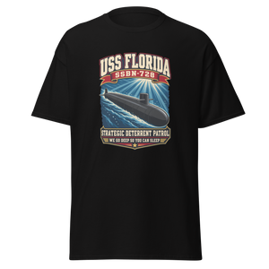 USS Florida (SSBN-728) Deterrent Patrol Shirt - Retro