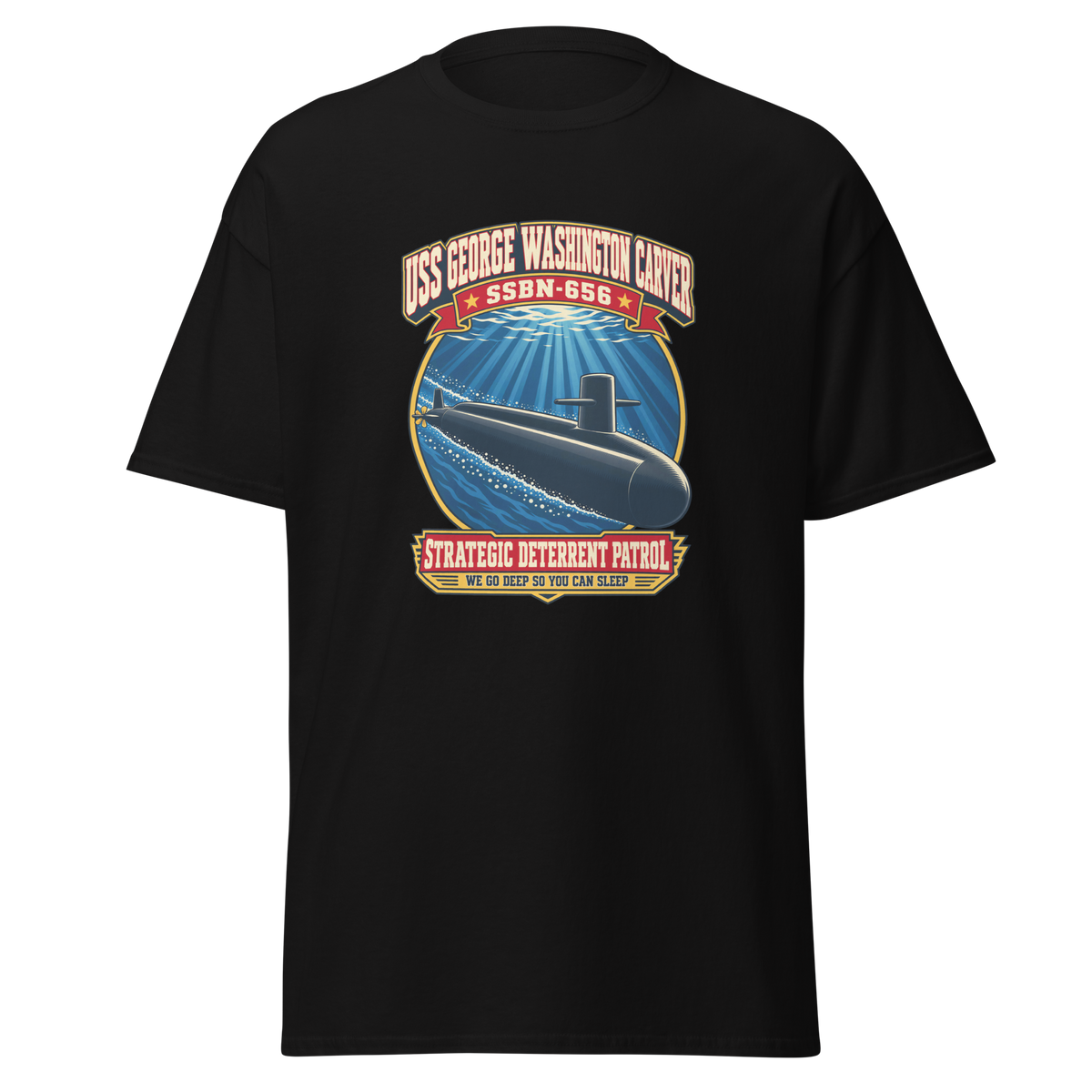 USS George Washington Carver (SSBN-656) Deterrent Patrol Shirt - Retro