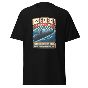 USS Georgia (SSBN-729) Deterrent Patrol Shirt - Retro