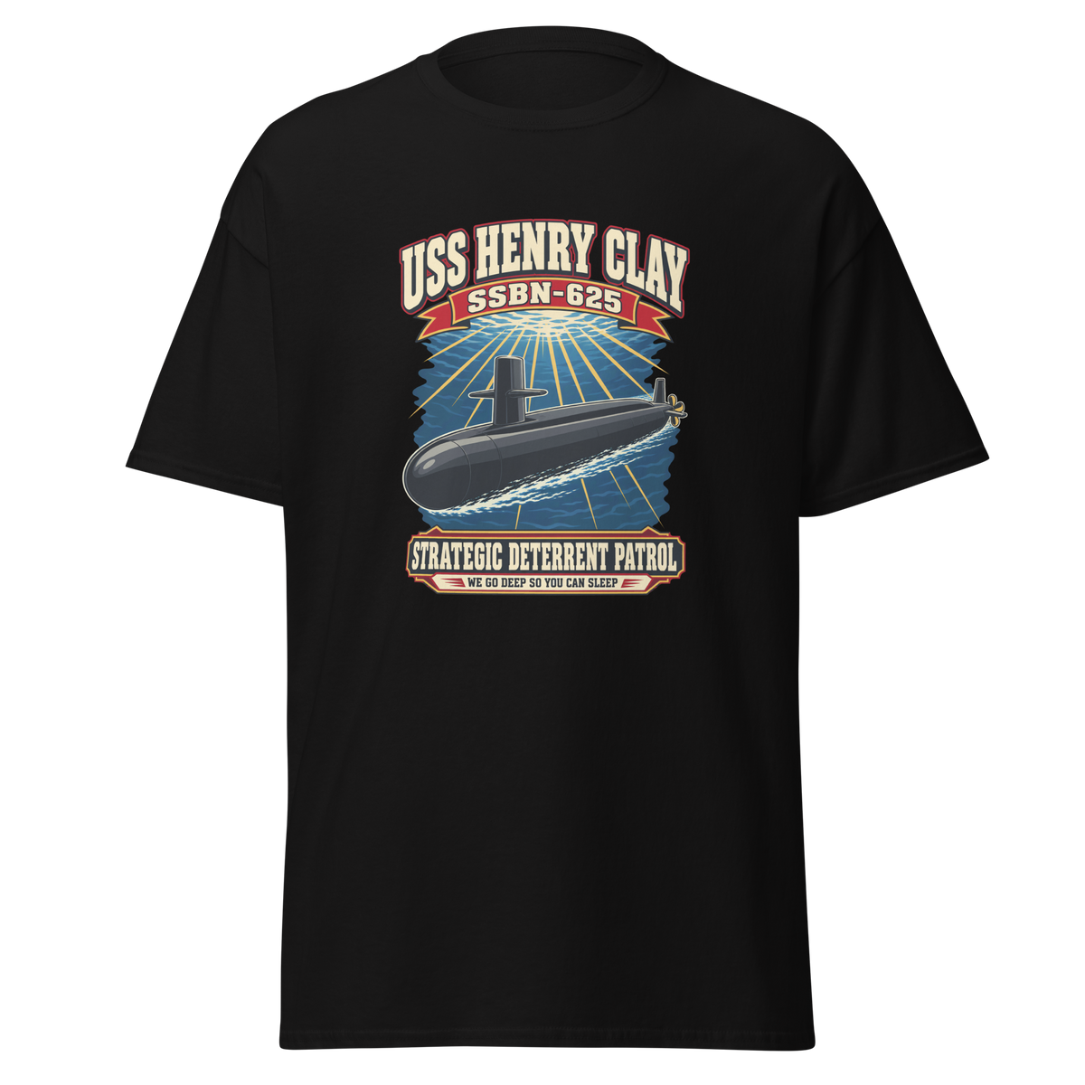 USS Henry Clay (SSBN-625) Deterrent Patrol Shirt - Retro