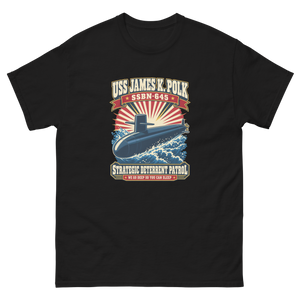 USS James K. Polk (SSBN-645) Deterrent Patrol Shirt - Retro