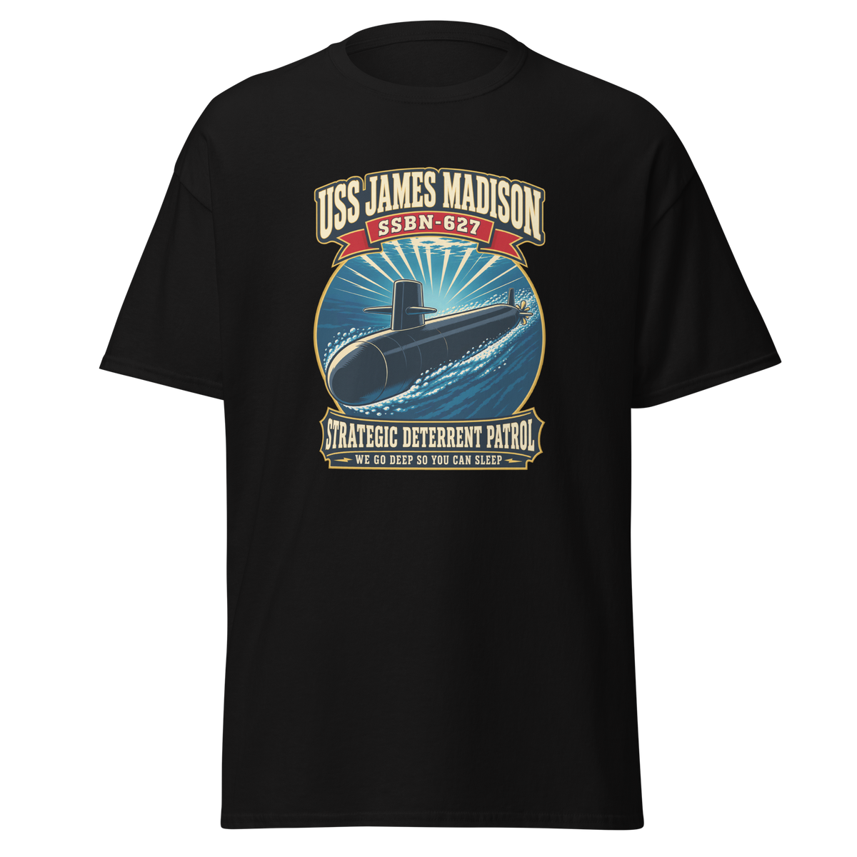 USS James Madison (SSBN-627) Deterrent Patrol Shirt - Retro