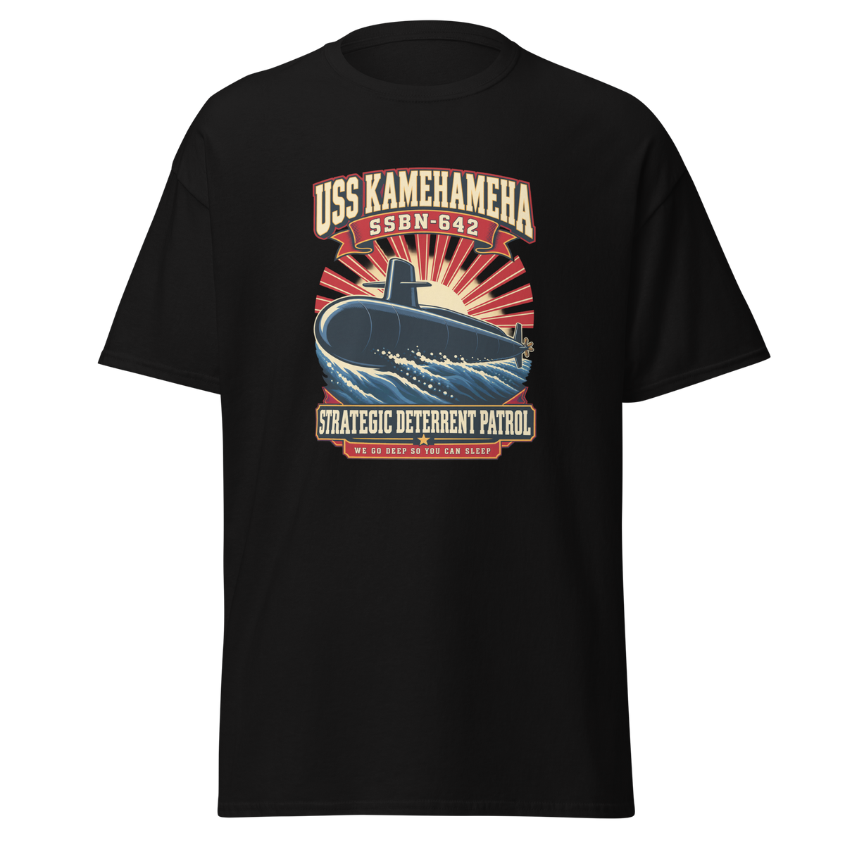 USS Kamehameha (SSBN-642) Deterrent Patrol Shirt - Retro