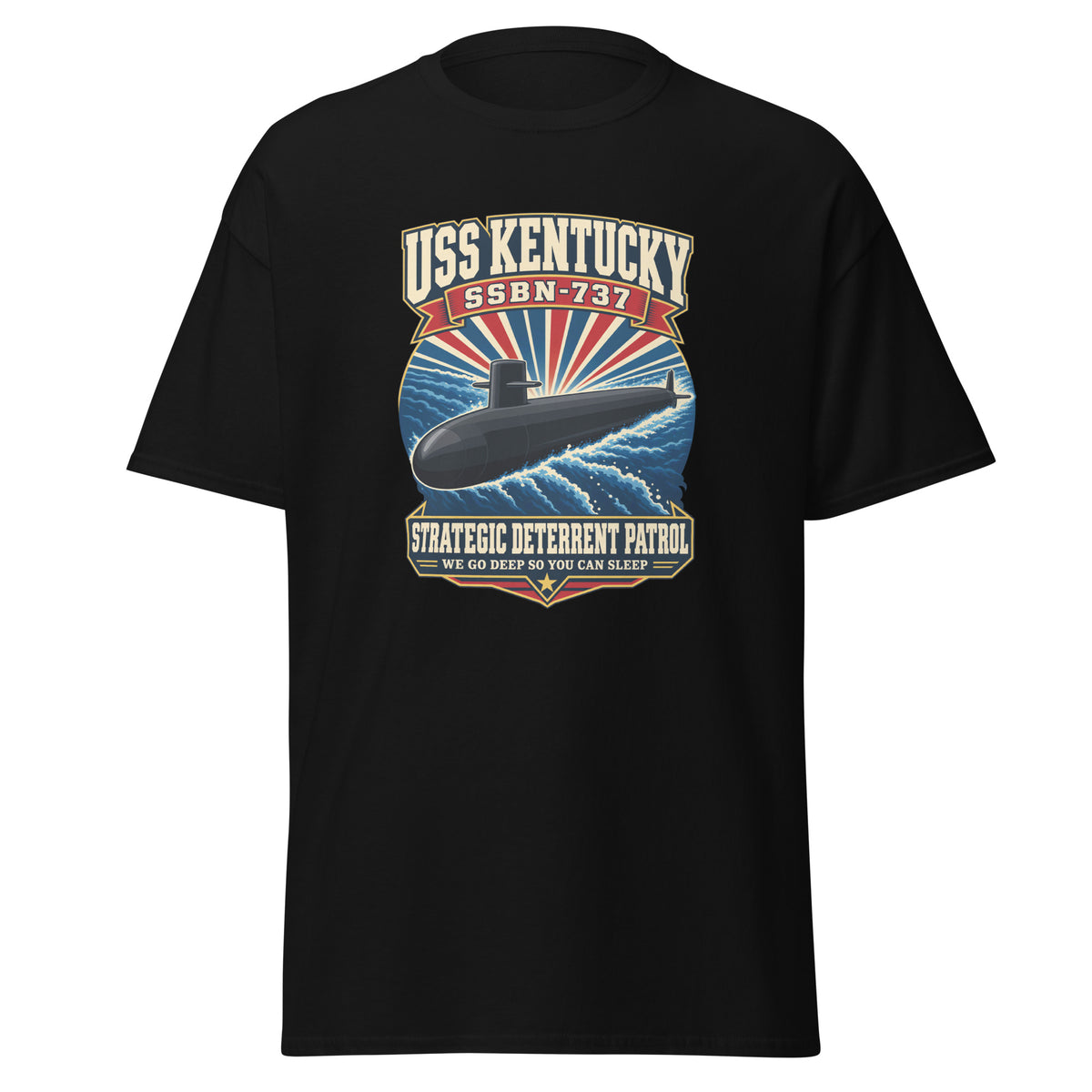 USS Kentucky (SSBN-737) Deterrent Patrol Shirt - Retro