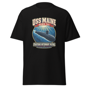 USS Maine (SSBN-741) Deterrent Patrol Shirt - Retro