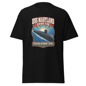 USS Maryland (SSBN-738) Deterrent Patrol Shirt - Retro