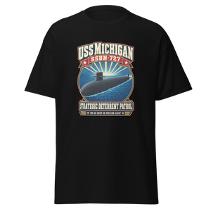 USS Michigan (SSBN-727) Deterrent Patrol Shirt - Retro