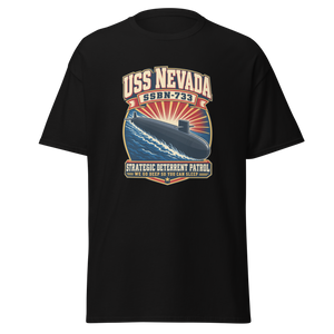USS Nevada (SSBN-733) Deterrent Patrol Shirt - Retro