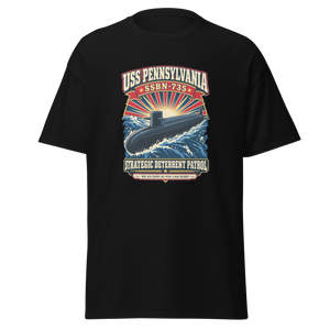 USS Pennsylvania (SSBN-735) Deterrent Patrol Shirt - Retro