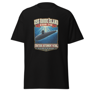 USS Rhode Island (SSBN-740) Deterrent Patrol Shirt - Retro