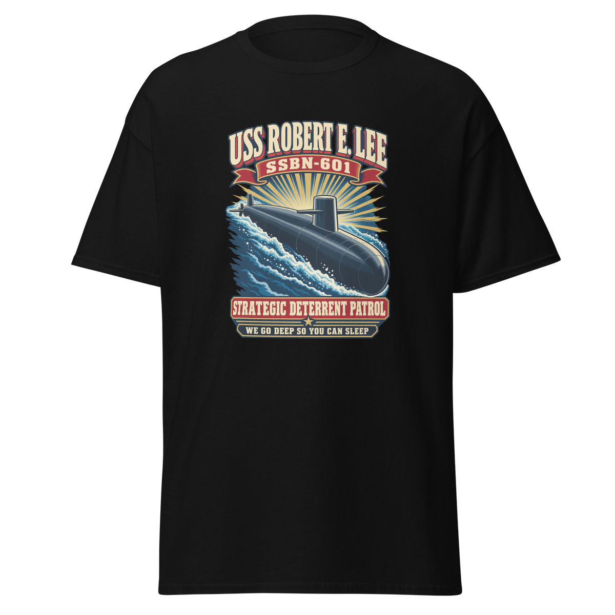 USS Robert E. Lee (SSBN-601) Deterrent Patrol Shirt - Retro