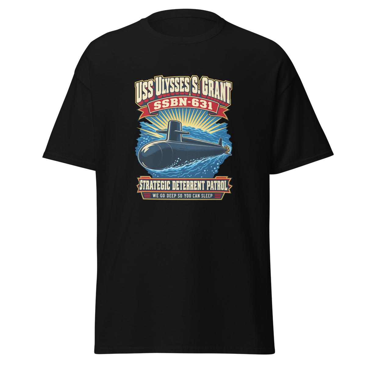 USS Ulysses S. Grant (SSBN-631) Deterrent Patrol Shirt - Retro