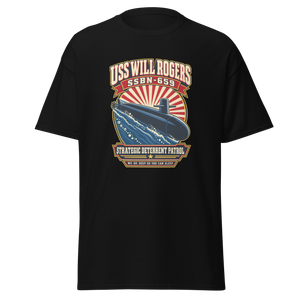 USS Will Rogers (SSBN-659) Deterrent Patrol Shirt - Retro
