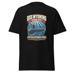 USS Wyoming (SSBN-742) Deterrent Patrol Shirt - Retro
