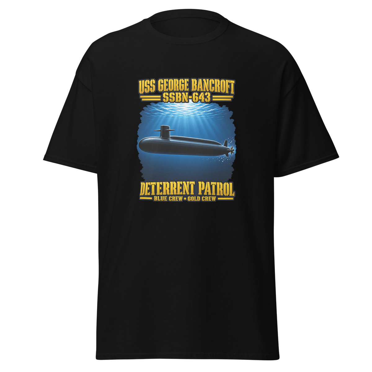 USS George Bancroft (SSBN-643) Deterrent Patrol Shirt - Deep Water