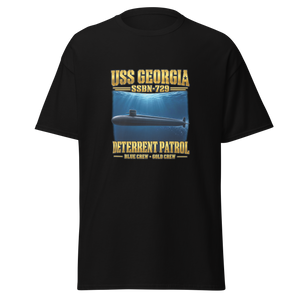 USS Georgia (SSBN-729) Deterrent Patrol Shirt - Deep Water