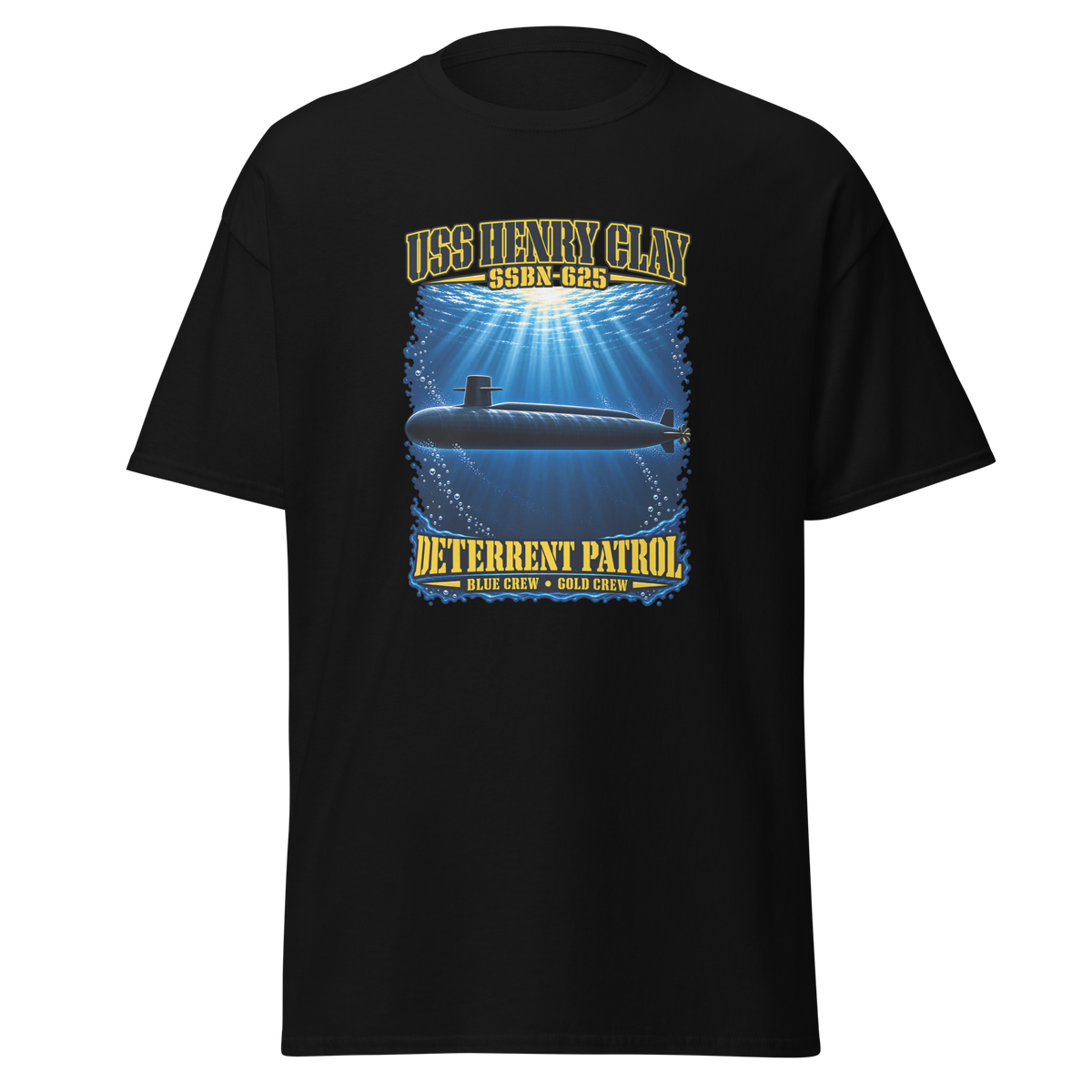 USS Henry Clay (SSBN-625) Deterrent Patrol Shirt - Deep Water