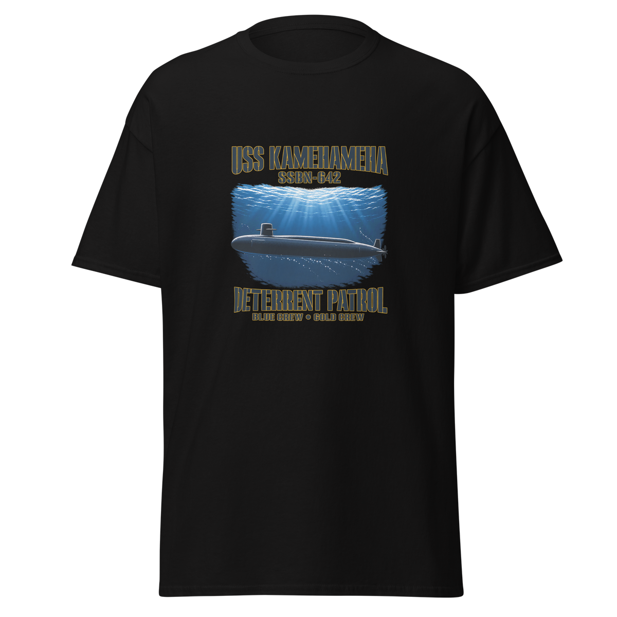 USS Kamehameha (SSBN-642) Deterrent Patrol Shirt - Deep Water