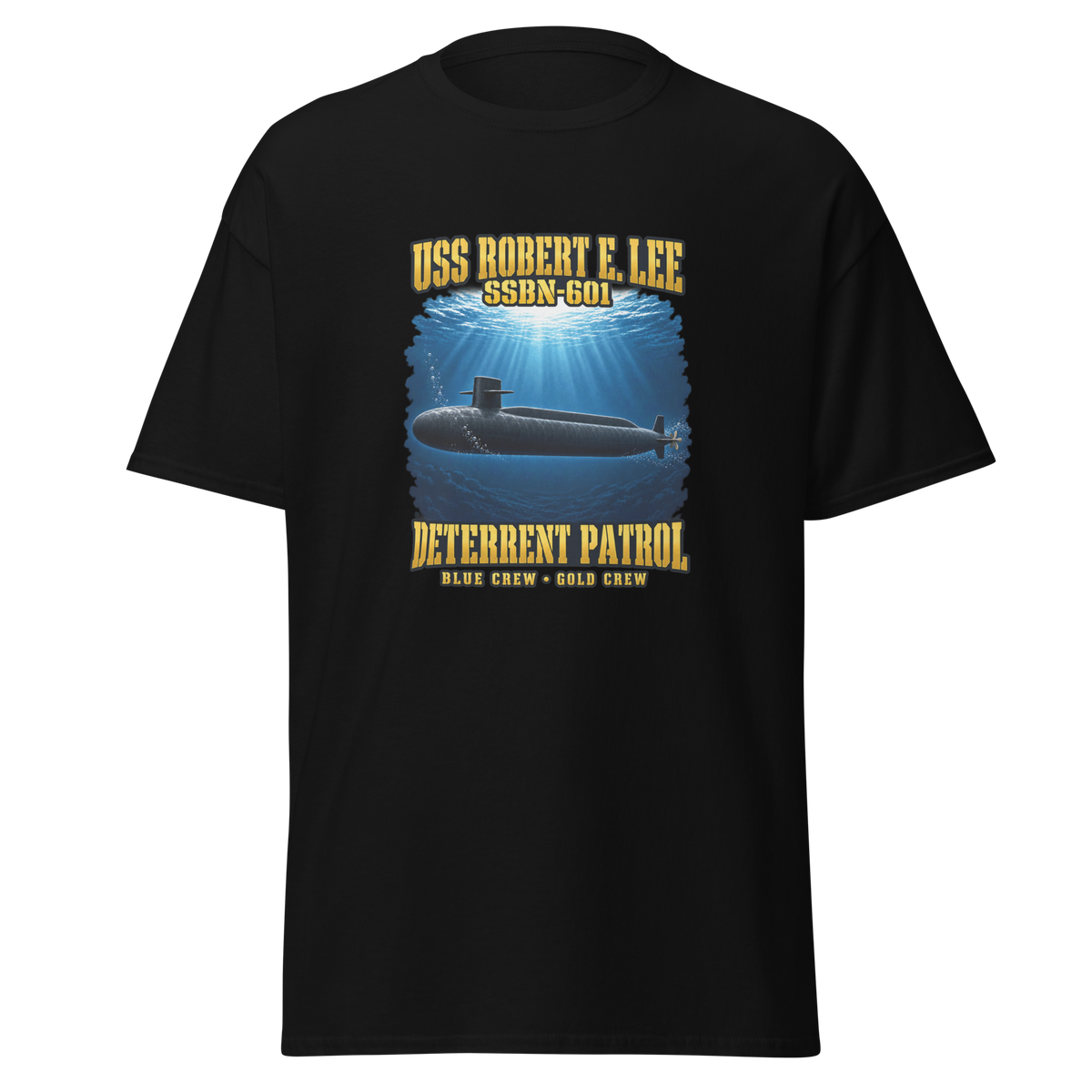 USS Robert E. Lee (SSBN-601) Deterrent Patrol Shirt - Deep Water