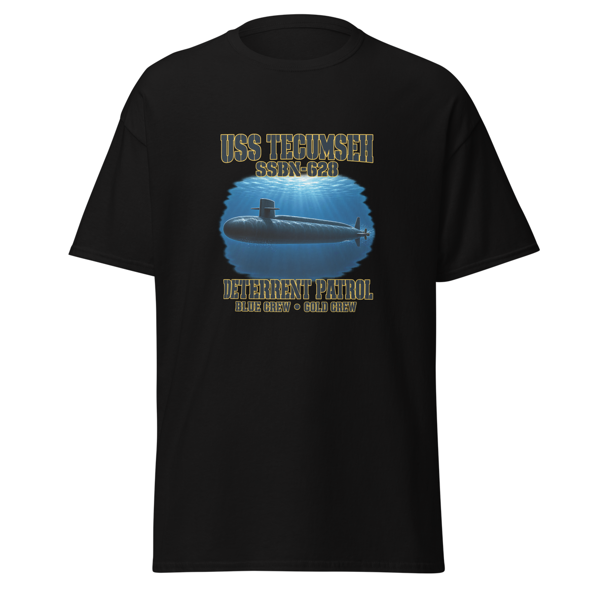 USS Tecumseh (SSBN-628) Deterrent Patrol Shirt - Deep Water