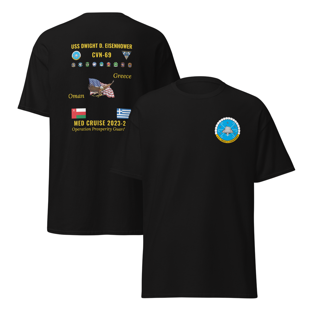 USS Dwight D. Eisenhower (CVN-69) 2023-24 Cruise Shirt