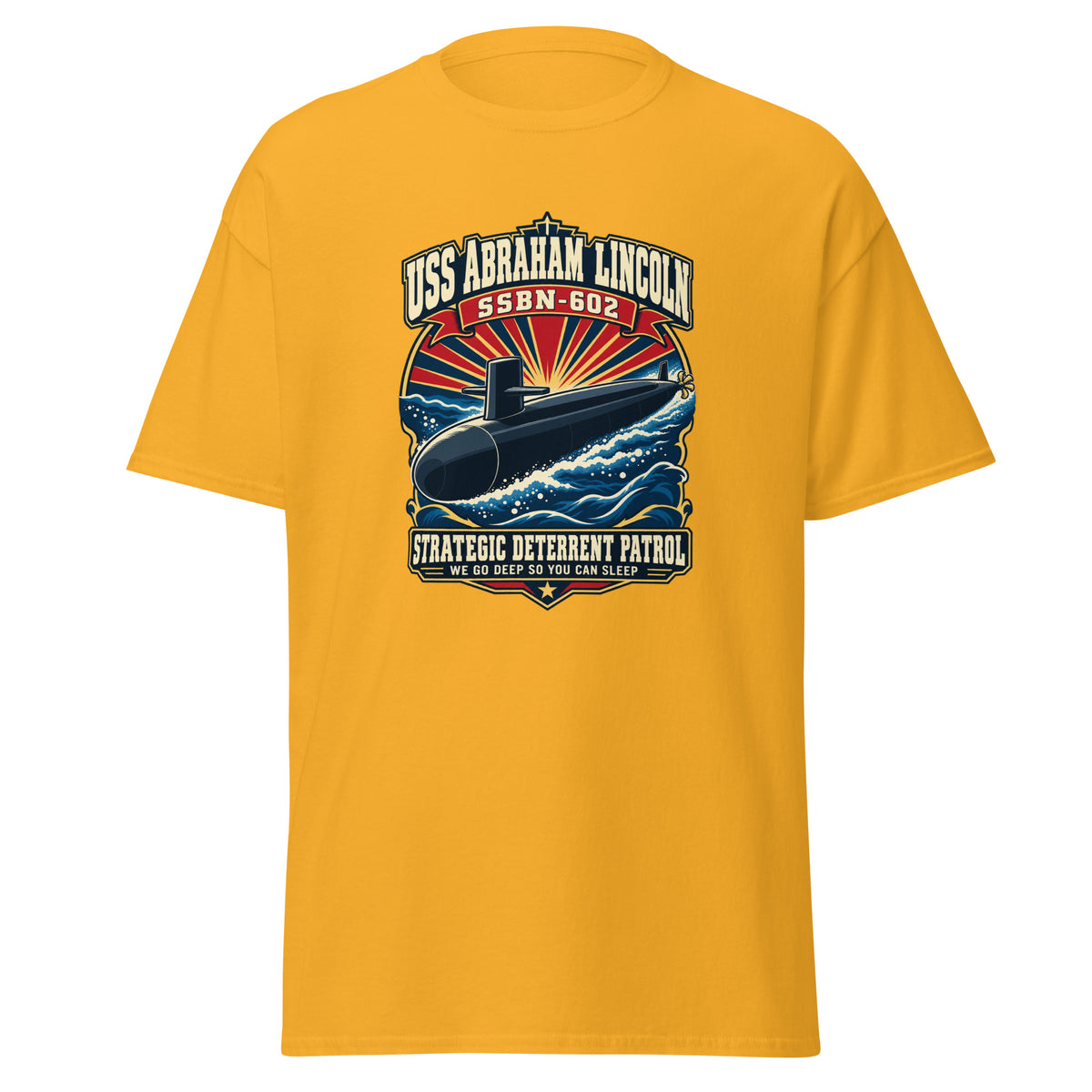 USS Abraham Lincoln (SSBN-602) Deterrent Patrol Shirt - Design 3