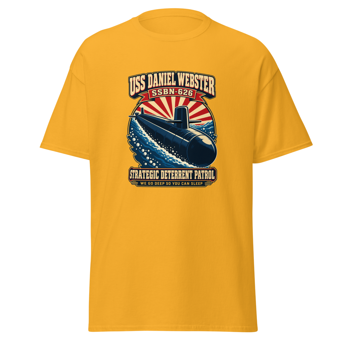 USS Daniel Webster (SSBN-626) Deterrent Patrol Shirt - Retro
