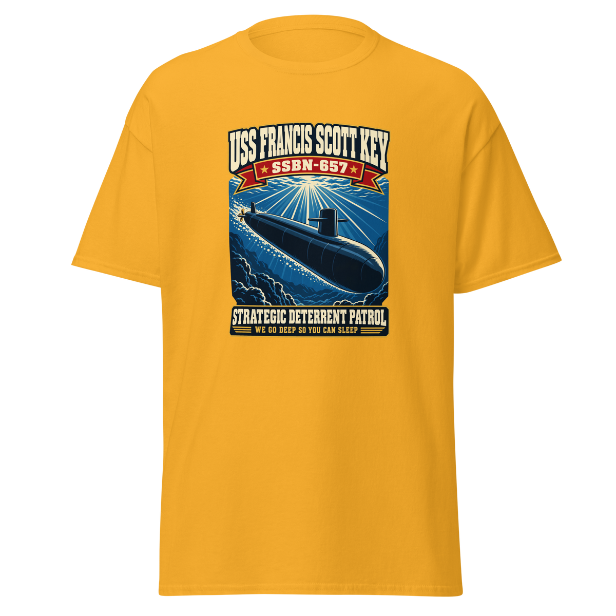USS Francis Scott Key (SSBN-657) Deterrent Patrol Shirt - Retro