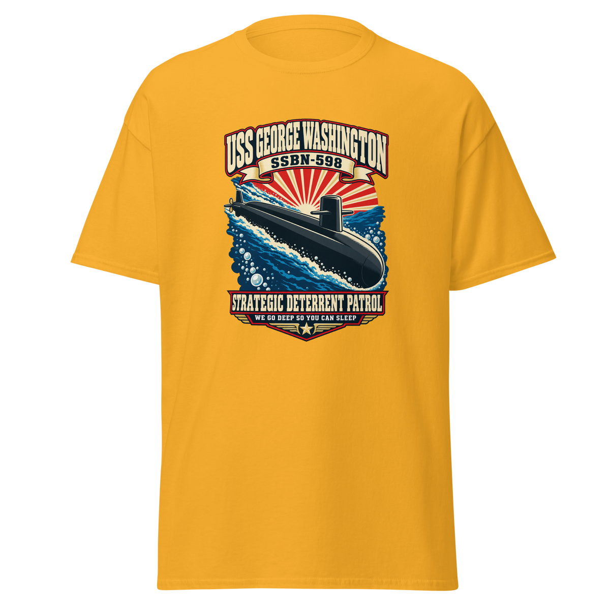 USS George Washington (SSBN-598) Deterrent Patrol Shirt - Retro