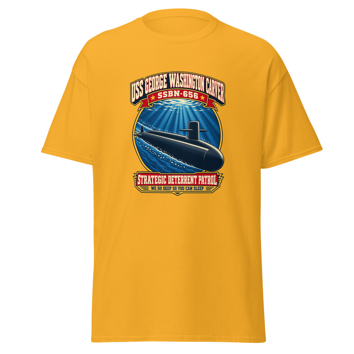 USS George Washington Carver (SSBN-656) Deterrent Patrol Shirt - Retro