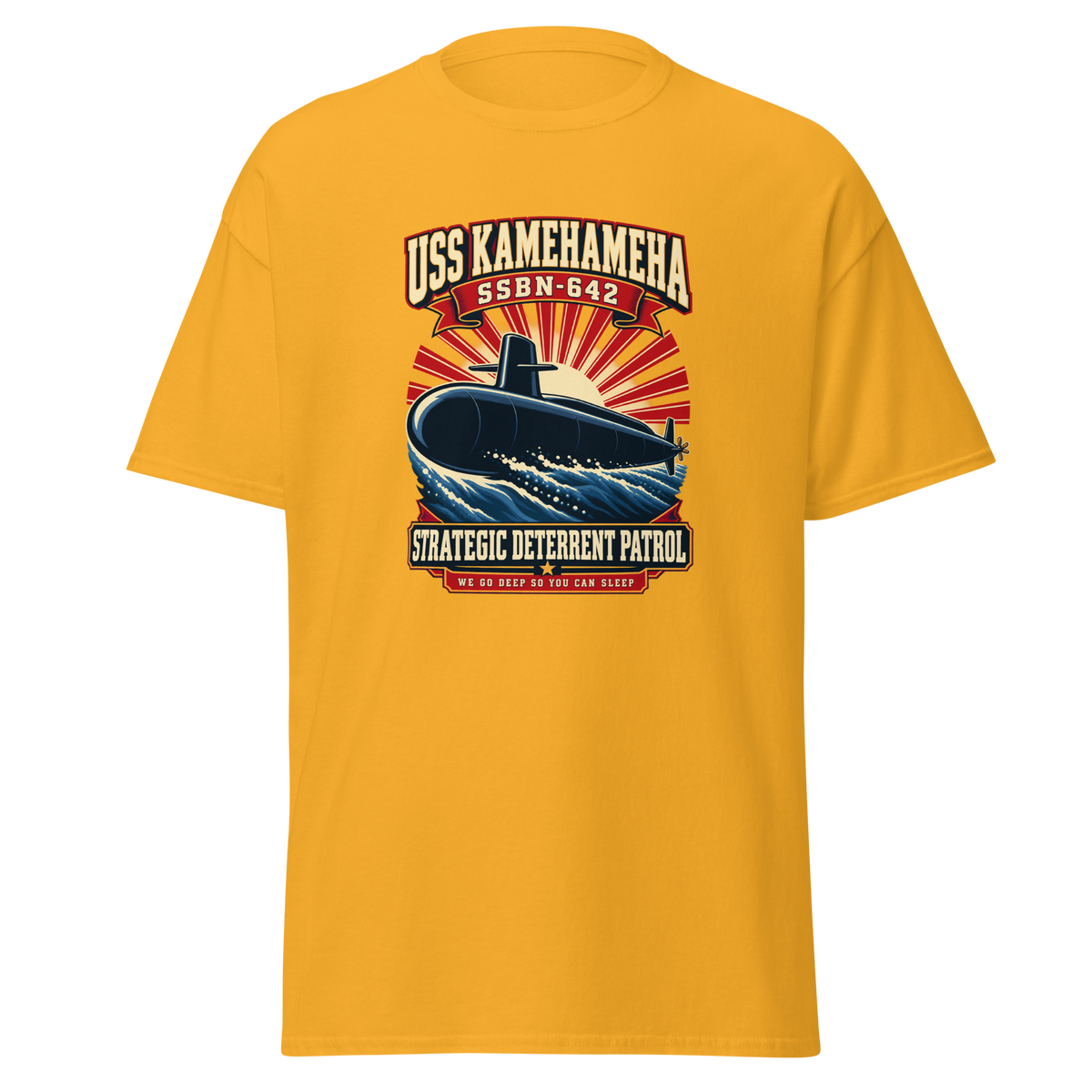 USS Kamehameha (SSBN-642) Deterrent Patrol Shirt - Retro