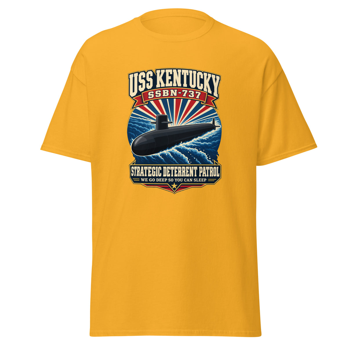 USS Kentucky (SSBN-737) Deterrent Patrol Shirt - Retro