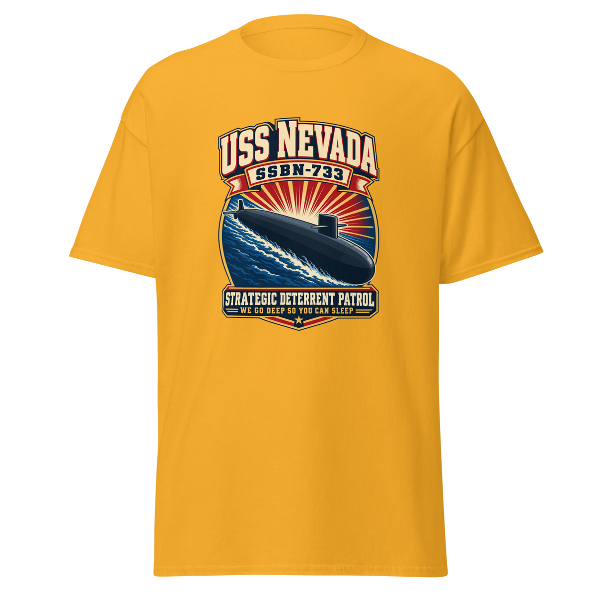 USS Nevada (SSBN-733) Deterrent Patrol Shirt - Retro