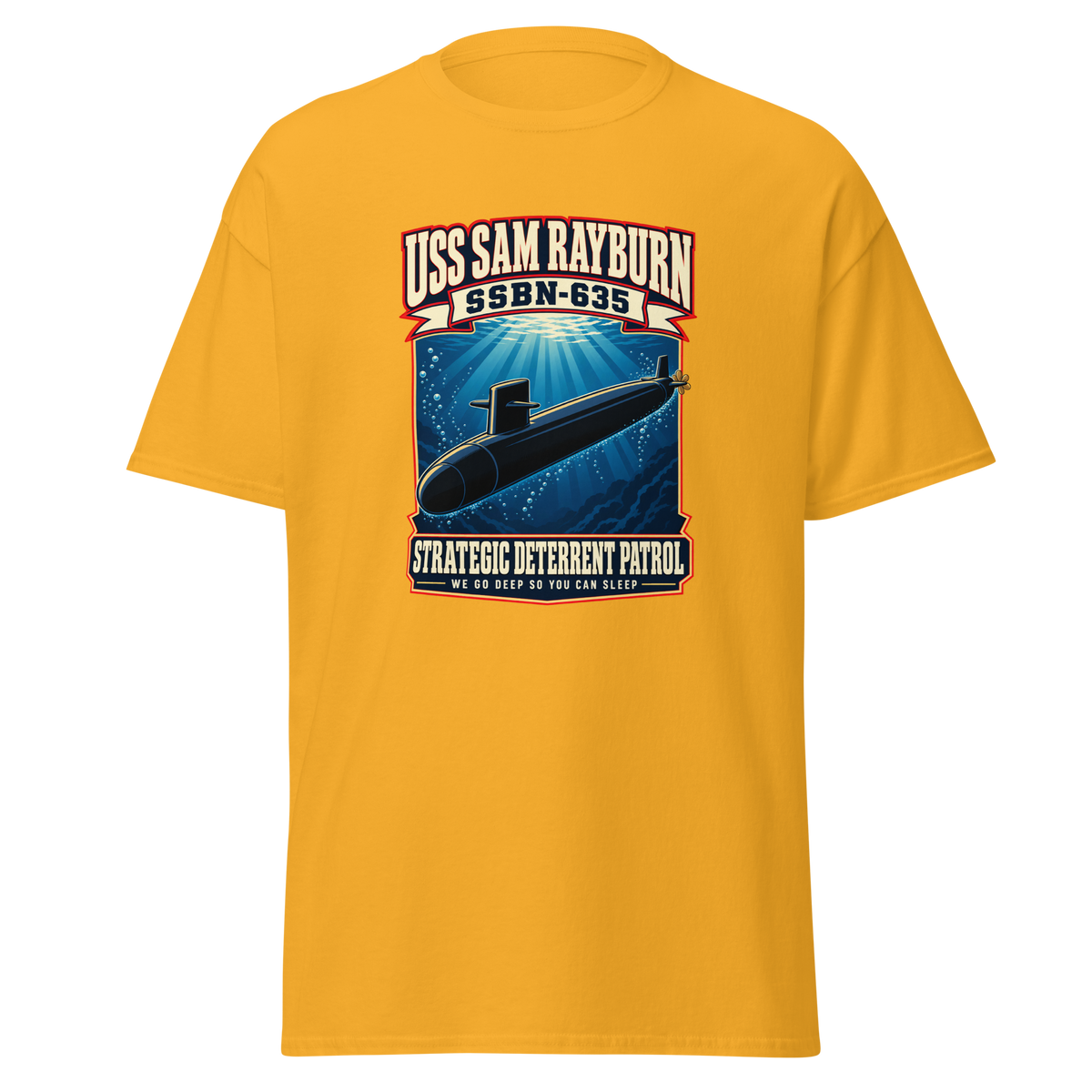 USS Sam Rayburn (SSBN-635) Deterrent Patrol Shirt - Retro