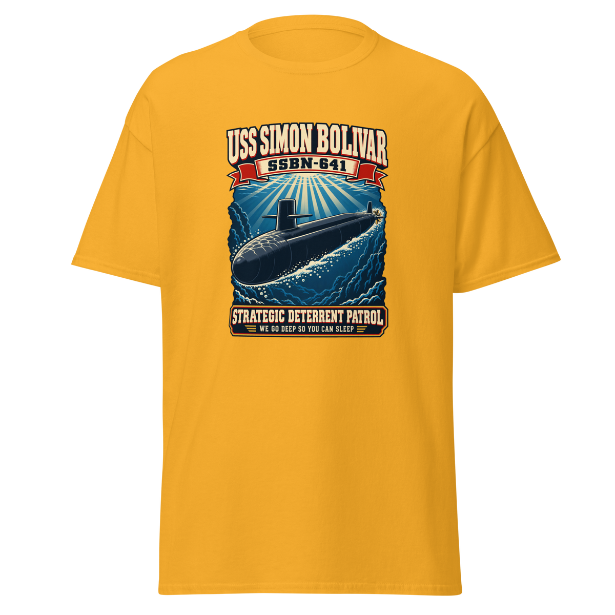 USS Simon Bolivar (SSBN-641) Deterrent Patrol Shirt - Retro